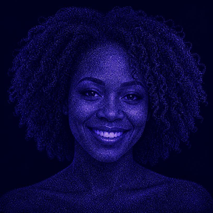 Synthetic portrait of Aisha Nkemdirim