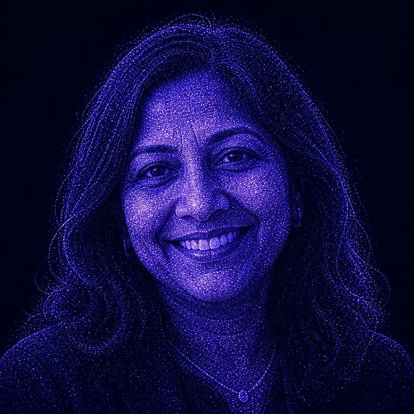 Synthetic portrait of Priya Raghavan